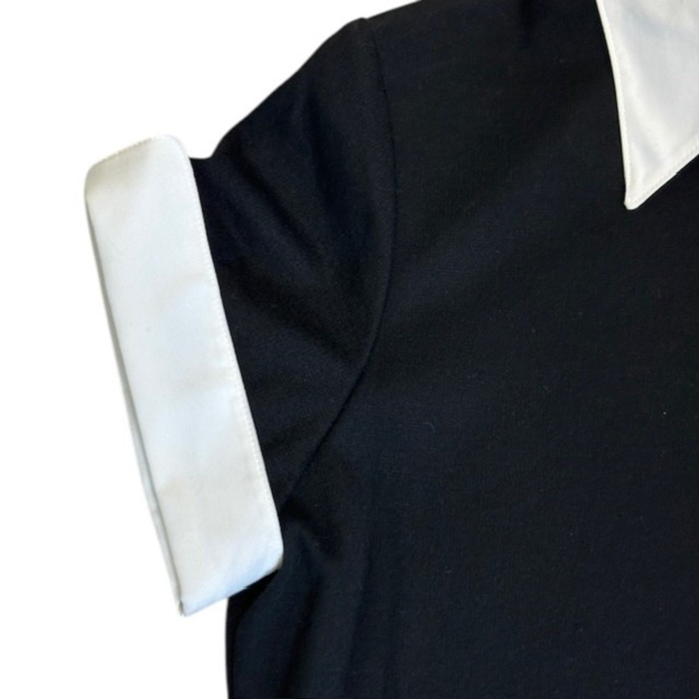 NWT American Living Women's Black Short Sleeve Collared Shirt Dress -‎ Size 12 - Picture 8 of 13